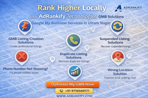 Google My Business Services In Uttam Nagar