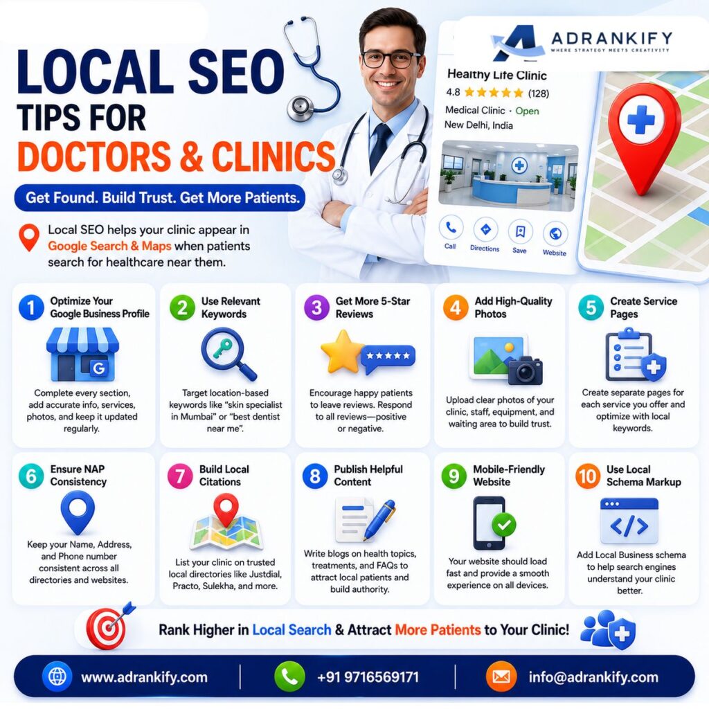 Local SEO Tips for Doctors and Clinics